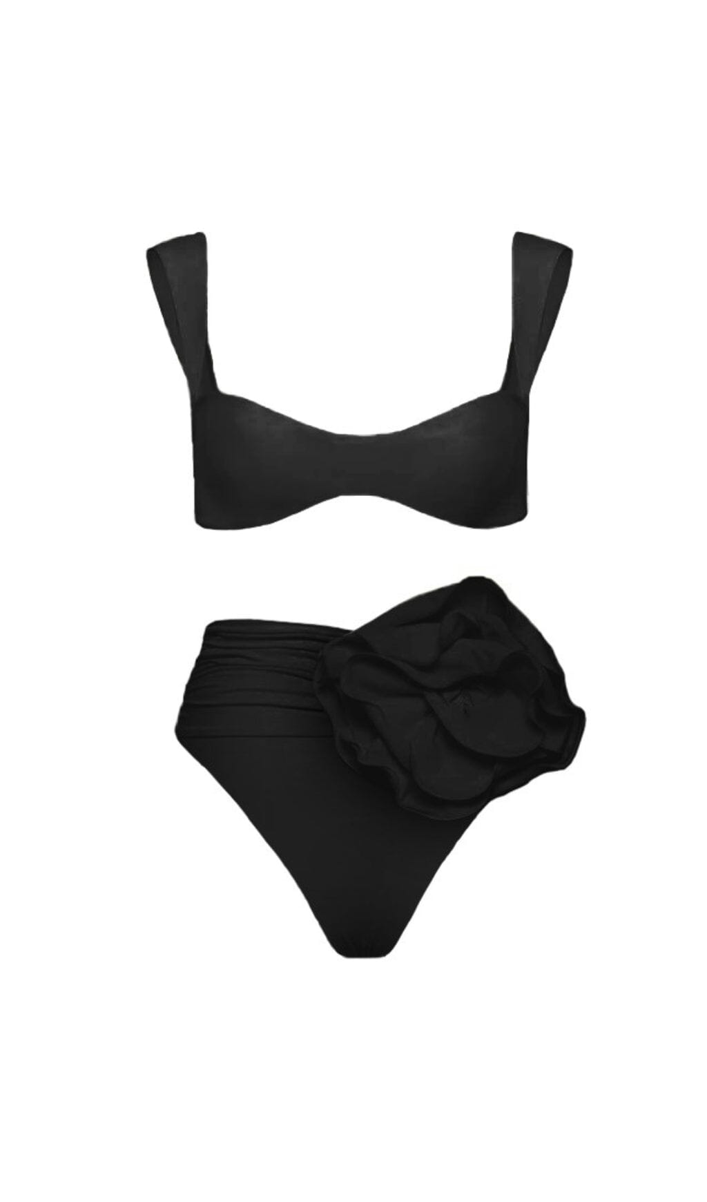 Bryony Rose Embellished Bikini Suit In Black