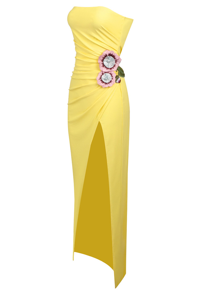 Aaron Embroidered Floral Maxi Dress