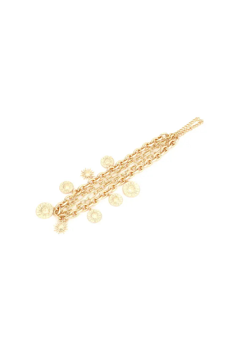 Presley Golden Sun Necklace