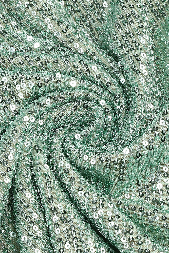 Barron Halter Sequin Embellished Maxi Dress In Green