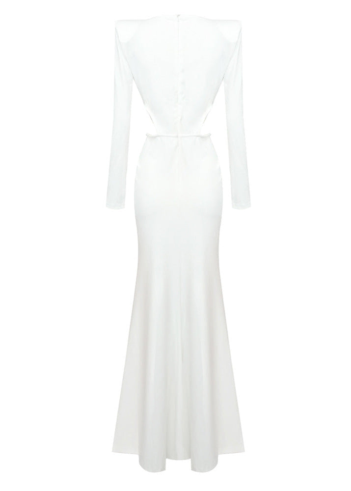 Urania Cutout Crossover Maxi Dress