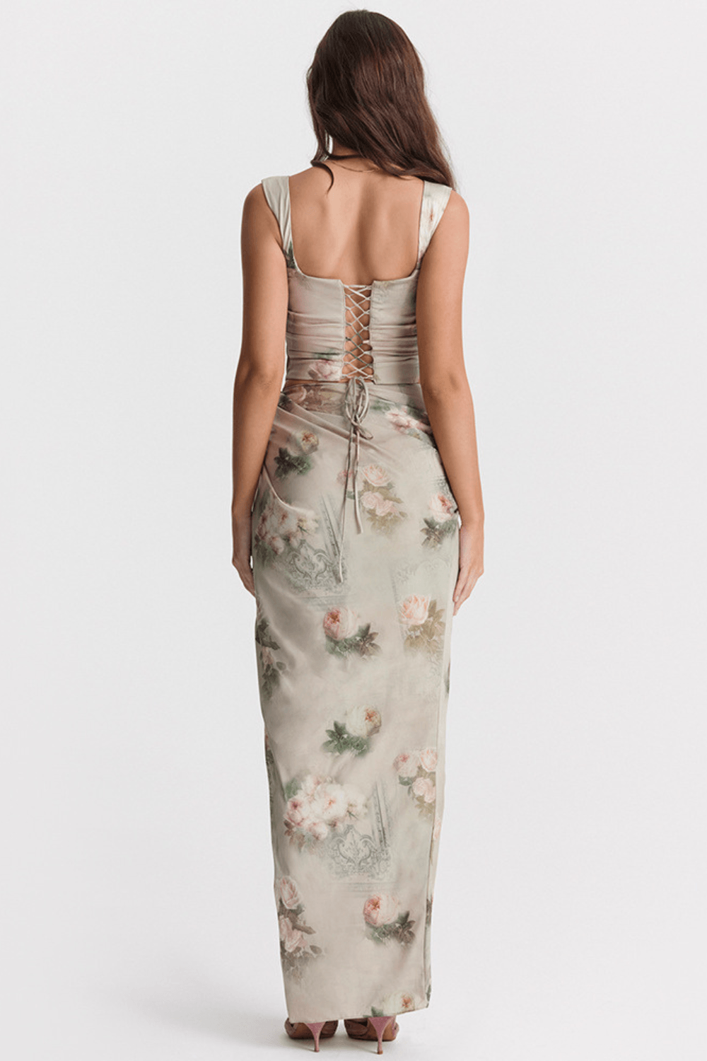 Desert Rose Satin Dress