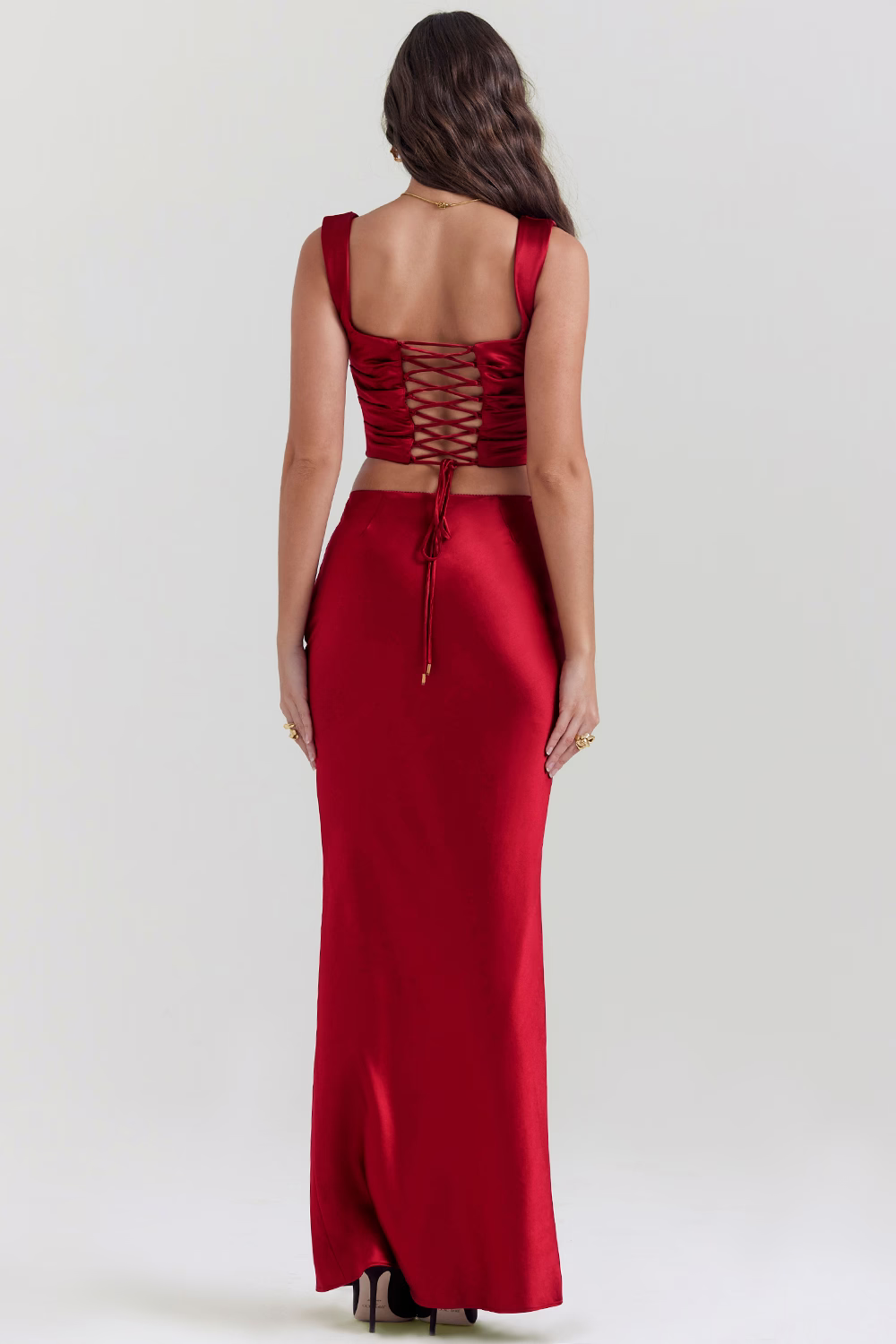 Desert Rose Satin Dress