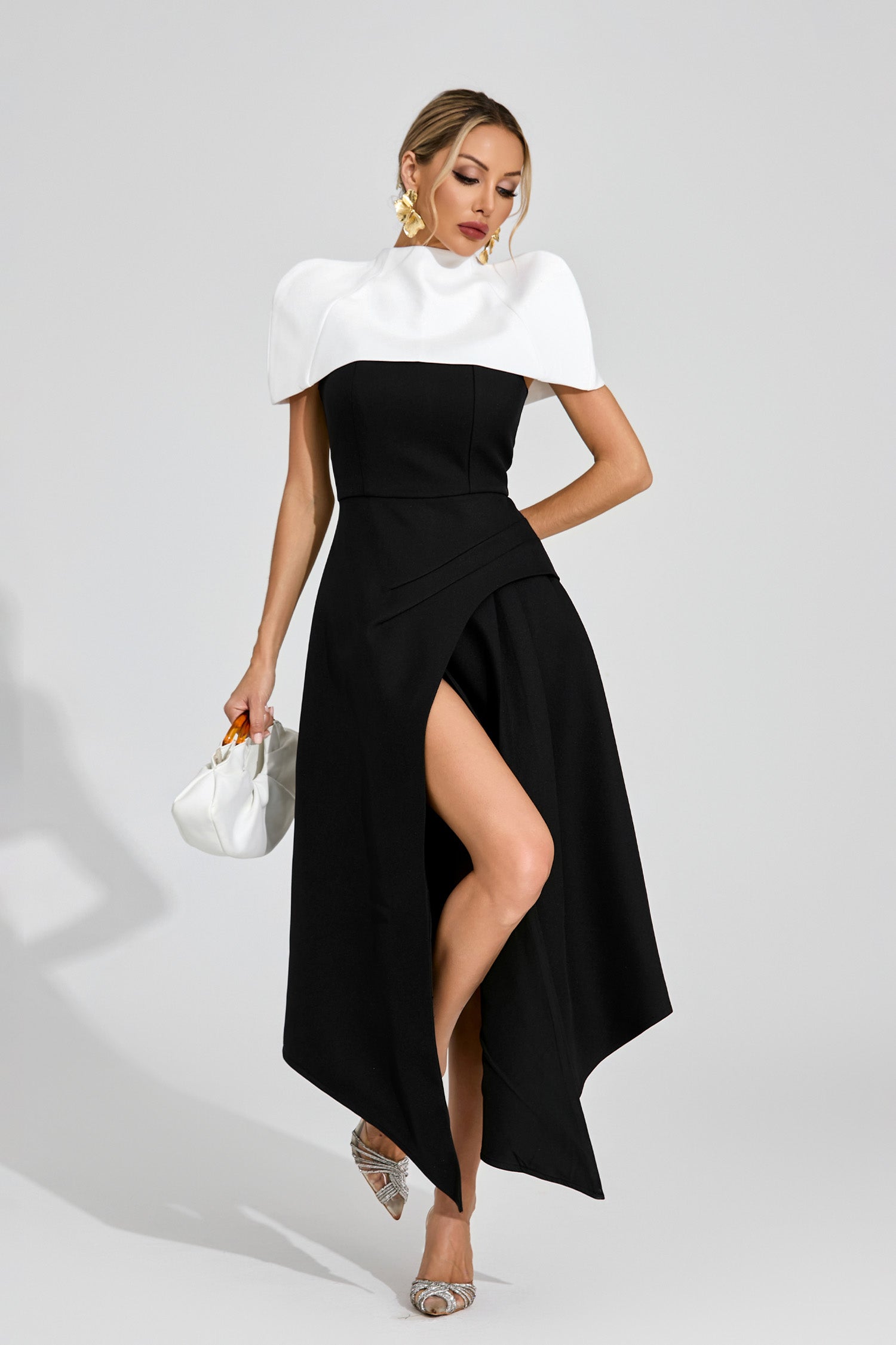 Dorvak Slip Maxi Dress In Black