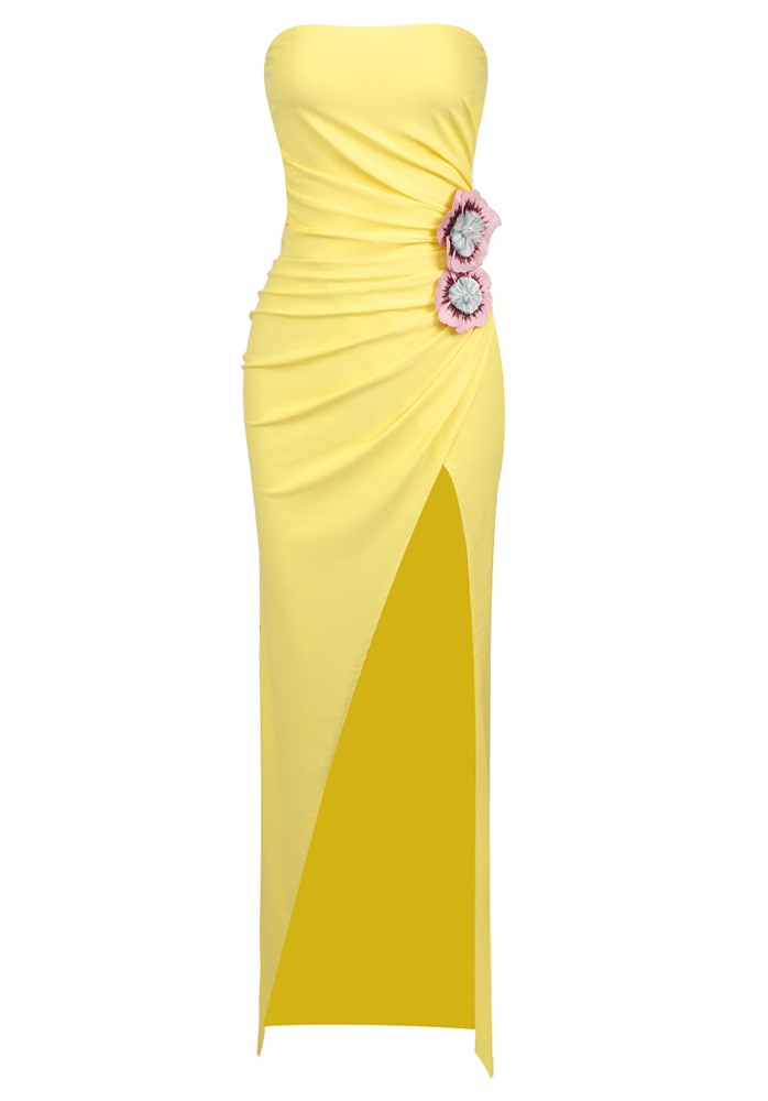 Aaron Embroidered Floral Maxi Dress