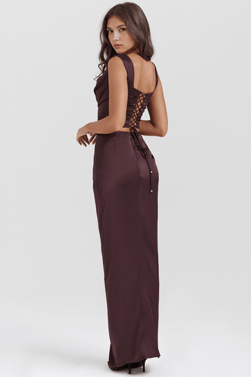 Desert Rose Satin Dress